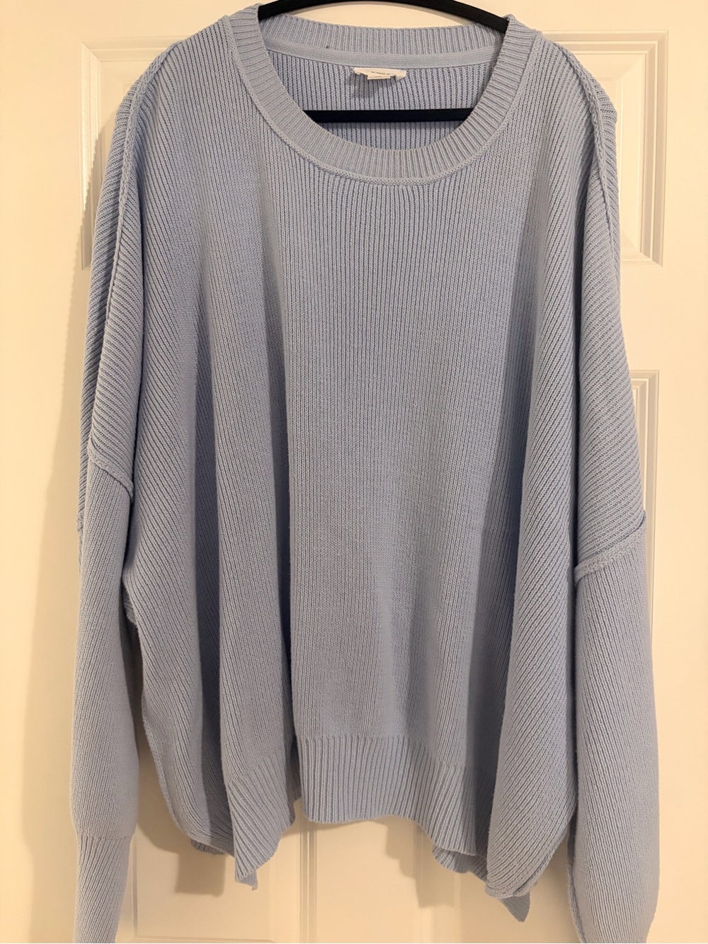 Chic Soul Pale Blue Crewneck Sweater